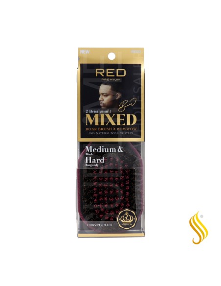Red Kiss Rpm Medium Hard Mixed Club Boar Brush Cepillo